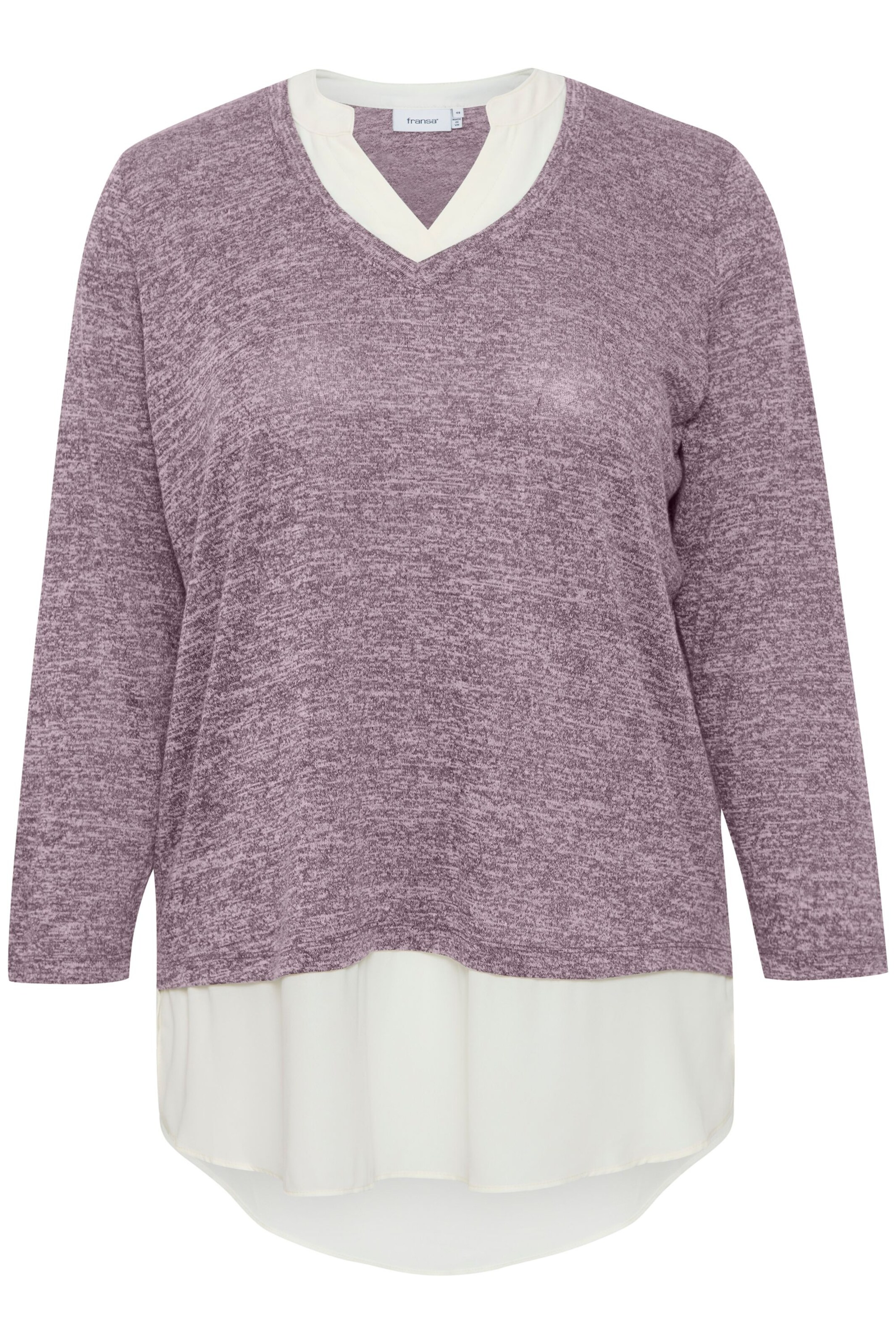 Fransa Curve Sweater 'REXAN' in Purple: front