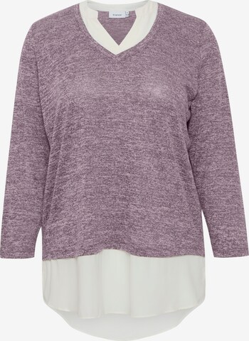 Fransa Curve Sweater 'REXAN' in Purple: front