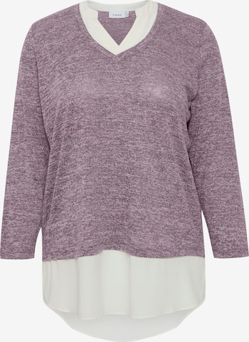 Fransa Curve Sweater 'REXAN' in Purple: front