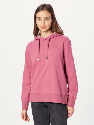 Sweat-shirt 'LOOLA' Ragwear en rose : devant