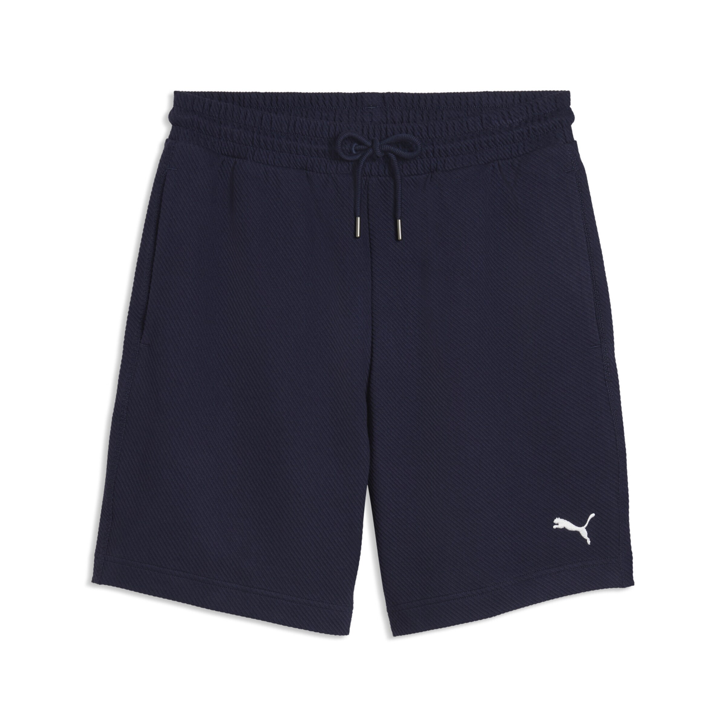 Loosefit Pantalon de sport 'Essentials Elevated' PUMA en bleu : devant