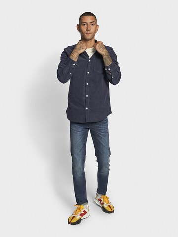 Redefined Rebel - Regular Fit Camisa 'Park' em azul