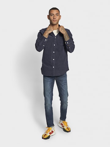 Redefined Rebel Regular fit Button Up Shirt 'Park' in Blue