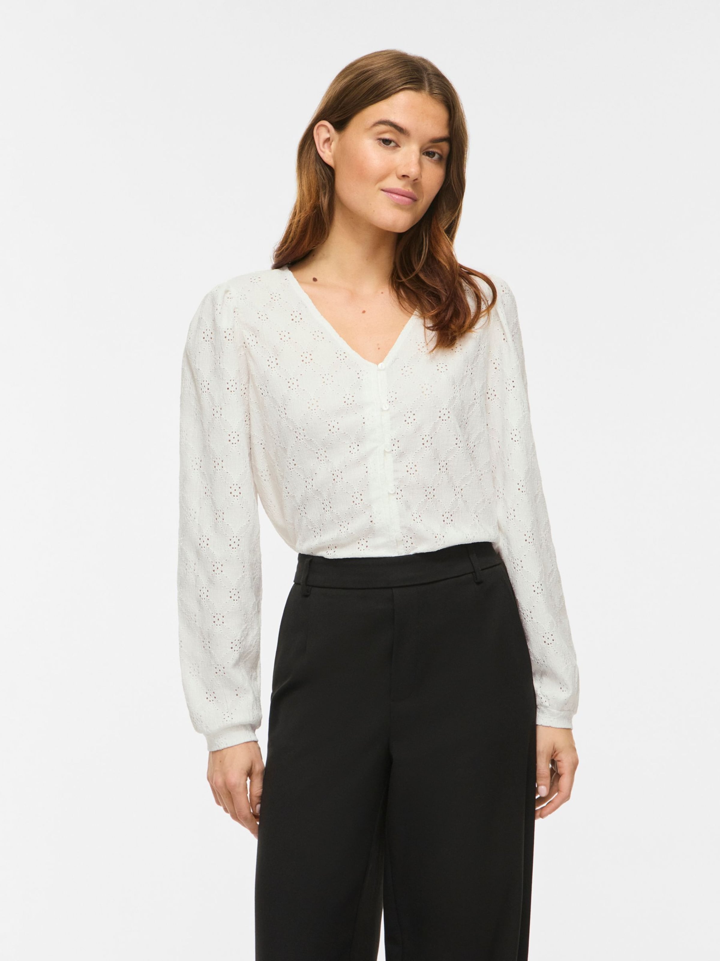 Camicia da donna di VILA in bianco: frontale