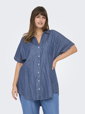Chemisier 'CARPenna' ONLY Carmakoma en bleu : devant