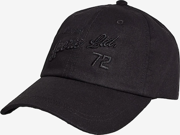 Bershka Cap in Black: front