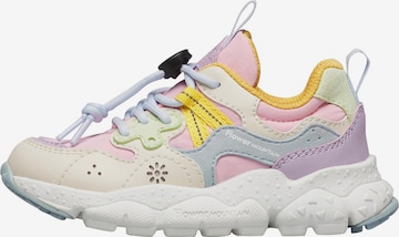 Baskets 'YAMANO 3 JUNIOR.' NATURINO en rose : devant
