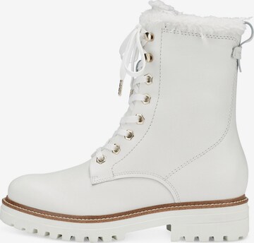 TAMARIS Lace-Up Ankle Boots in White