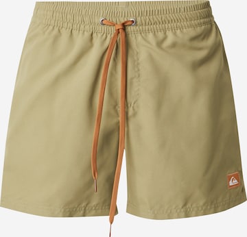 QUIKSILVER Шорти за плуване 'SOLID 15' в зелено: отпред