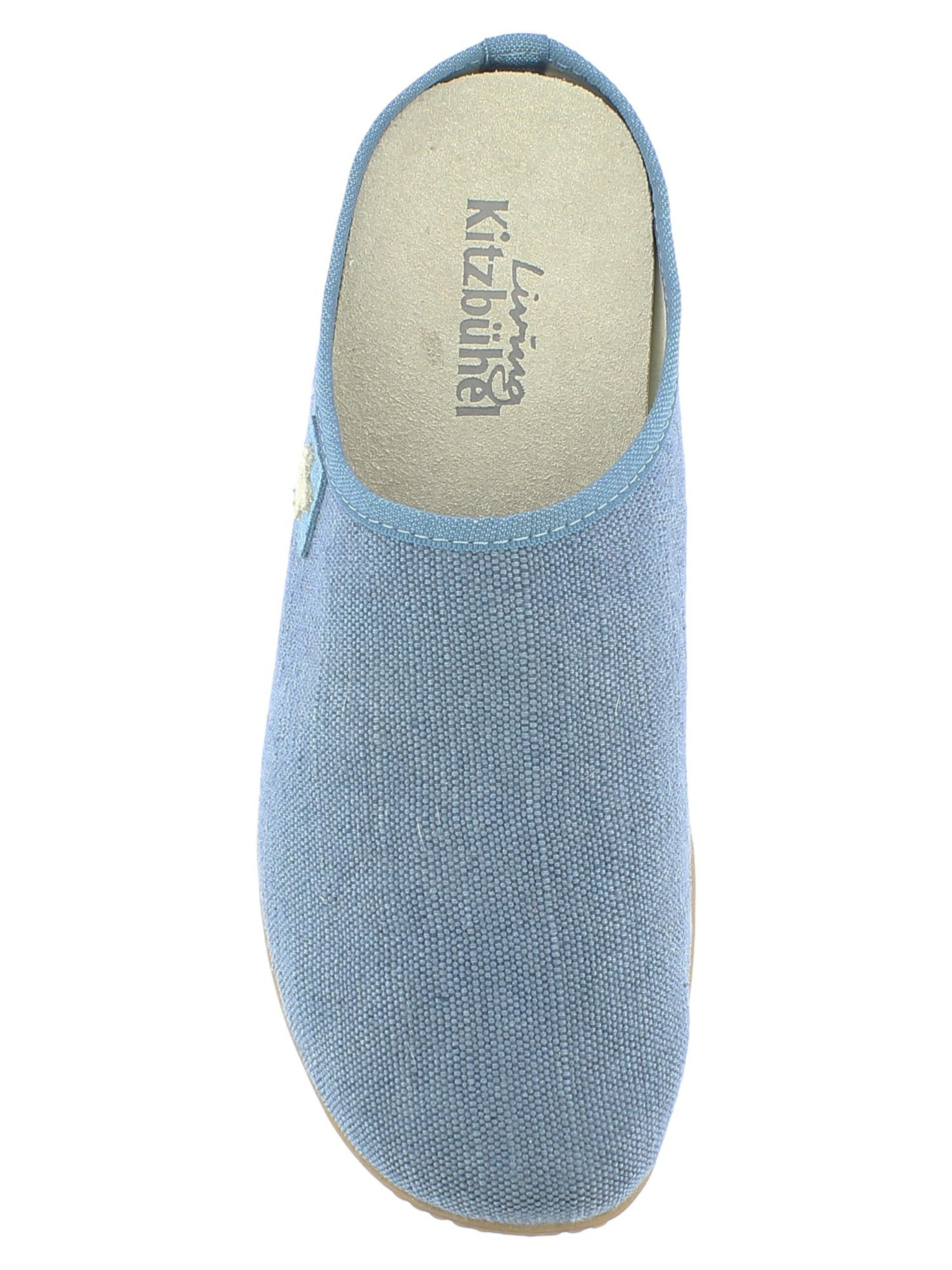 Living Kitzbühel Slippers 'Cotton - Schweizer Kreuz' in Blue