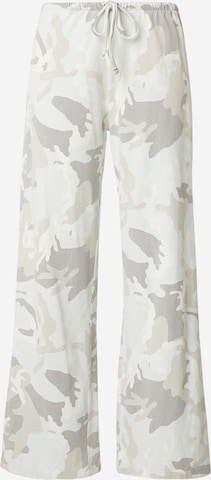 WEEKDAYWide Leg/ Široke nogavice Hlače - bijela boja: prednji dio