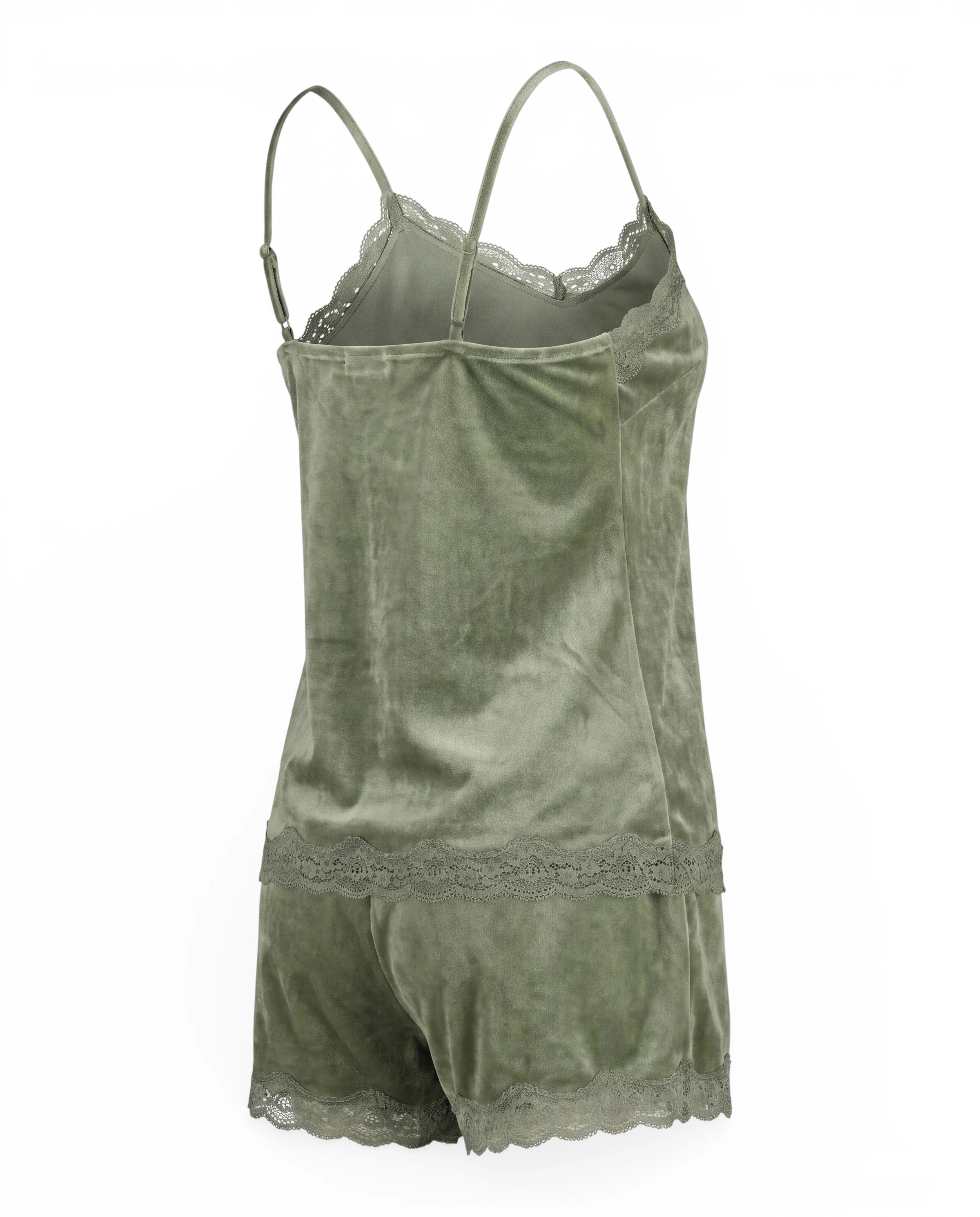 zaļš Hunkemöller Pidžama ar šortiem