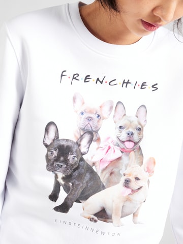 EINSTEIN & NEWTON Sweatshirt 'Frenchies Klara Geist' i hvit