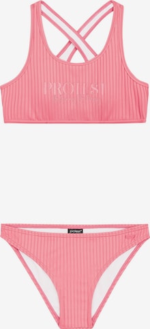 PROTEST Bralette Bikini 'PRTMoon JR' in Pink: front