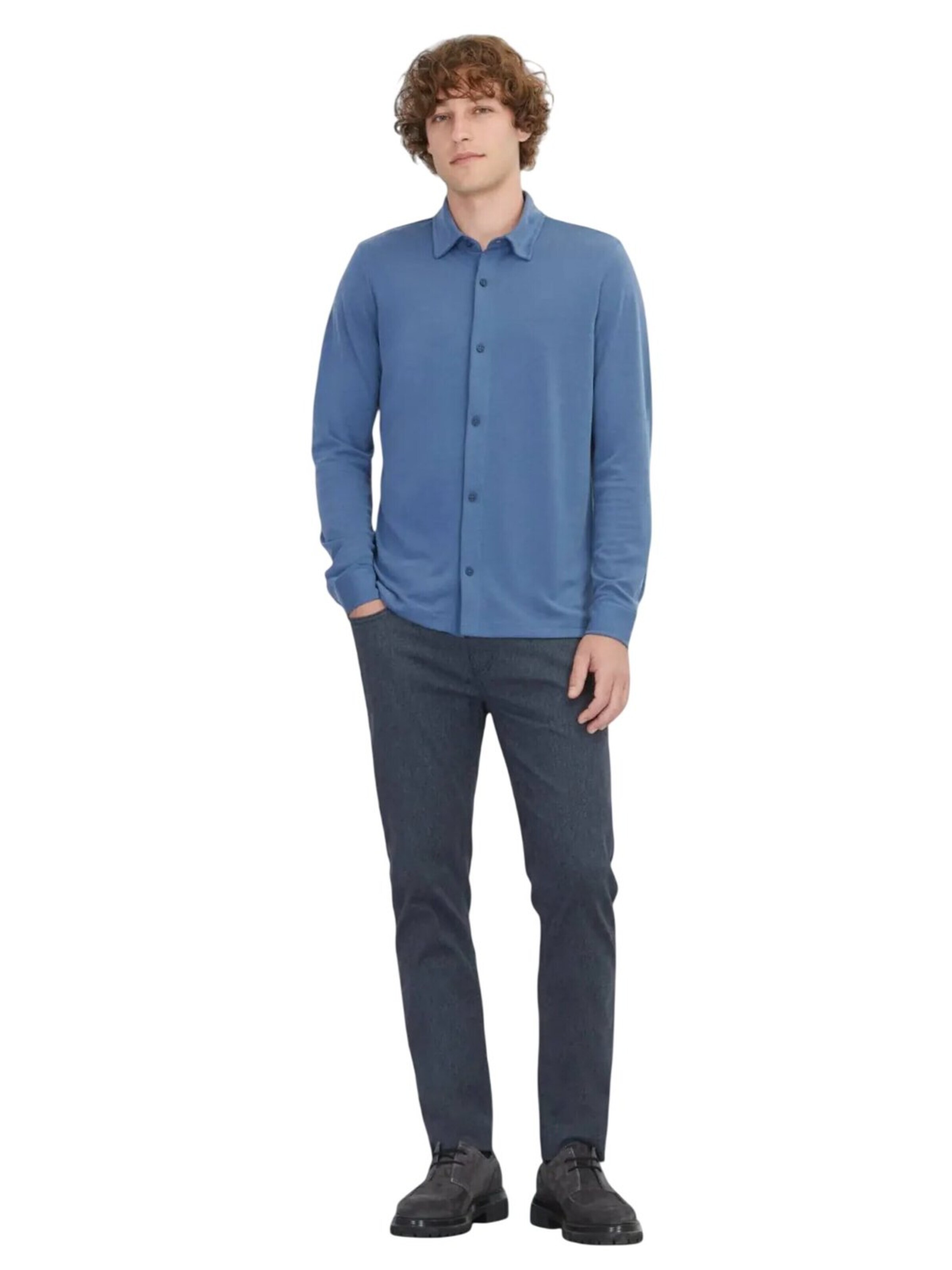 KİP Regular fit Overhemd in Blauw