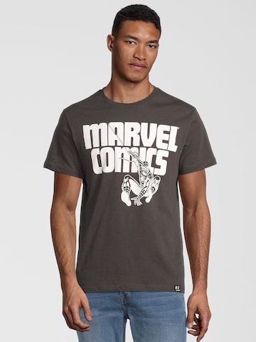 Recovered Shirt 'Marvel Comics Spidey' in Bruin: voorkant