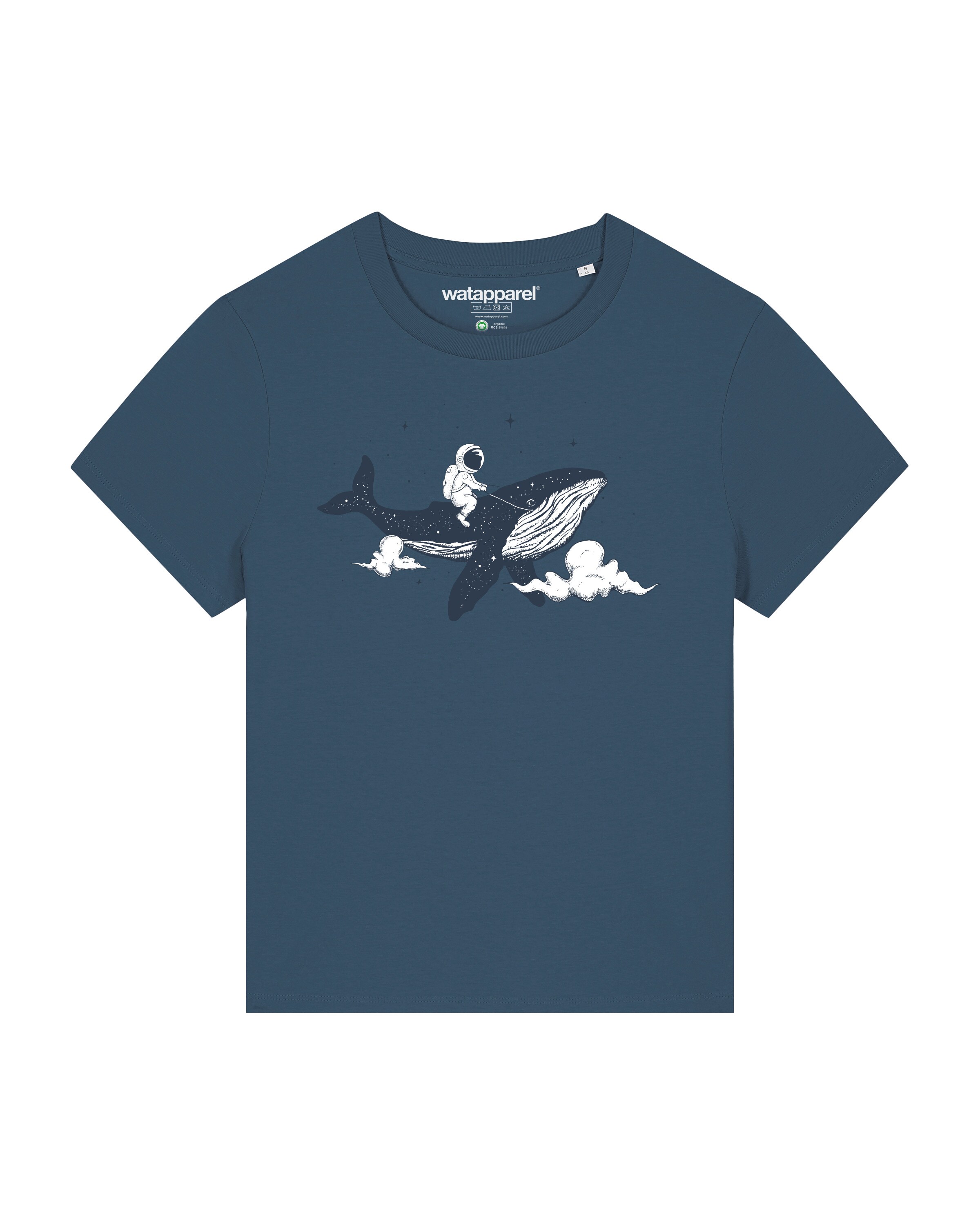 T-shirt 'Spacewhale' Watapparel en vert : devant