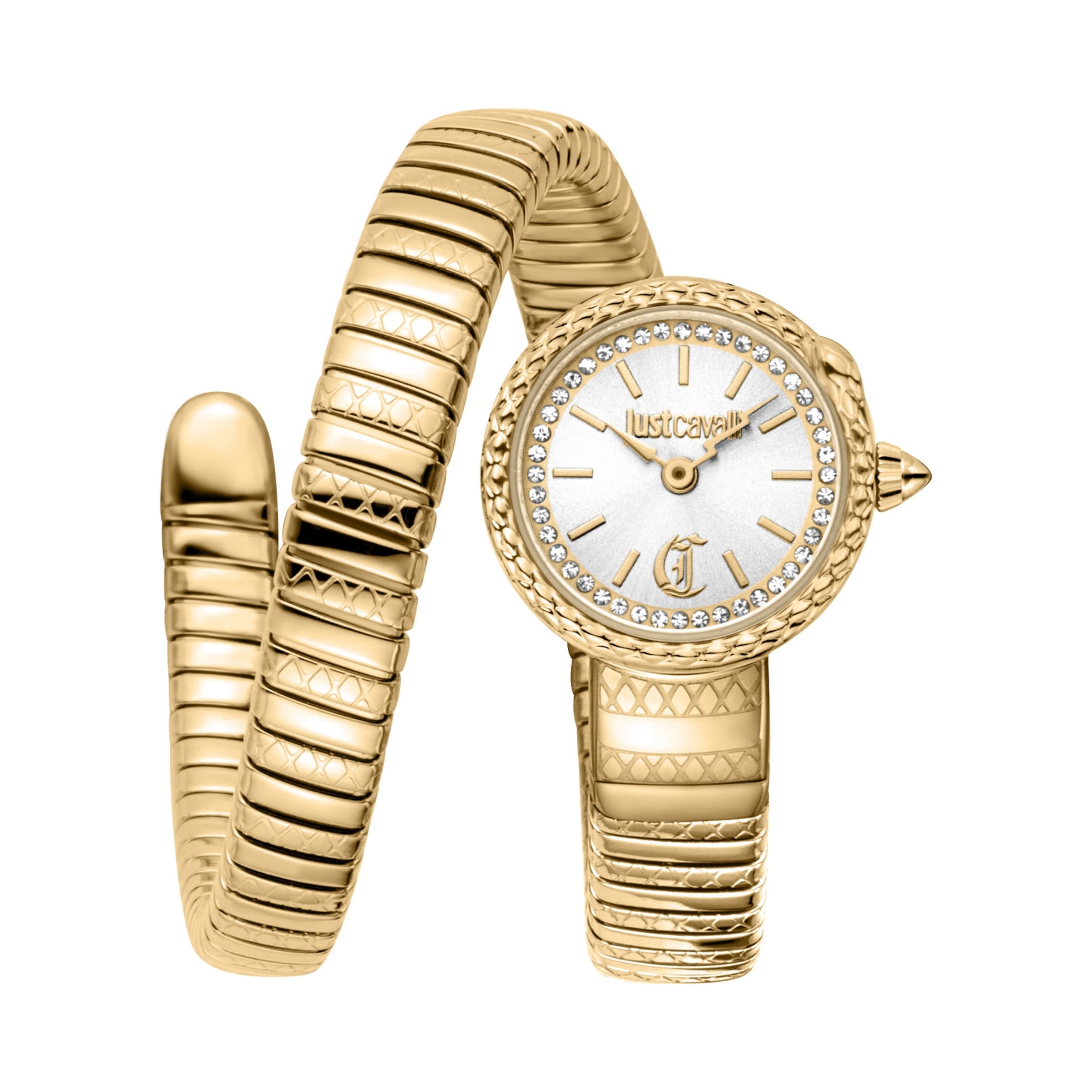Just Cavalli Time Analog Watch in Gold: front