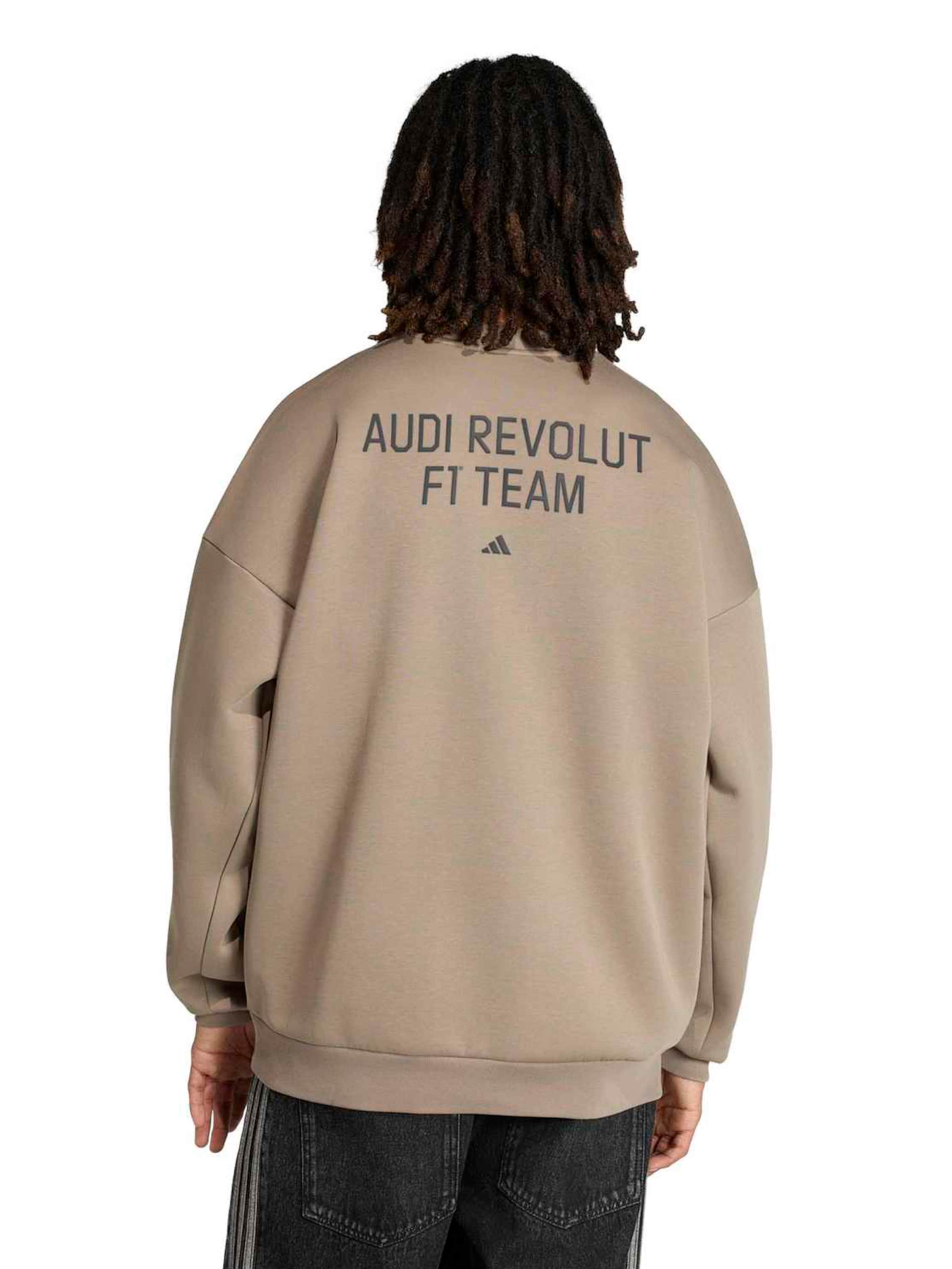 ADIDAS SPORTSWEAR Sportsweatshirt 'Audi Formula One Team' in Bruin: voorkant