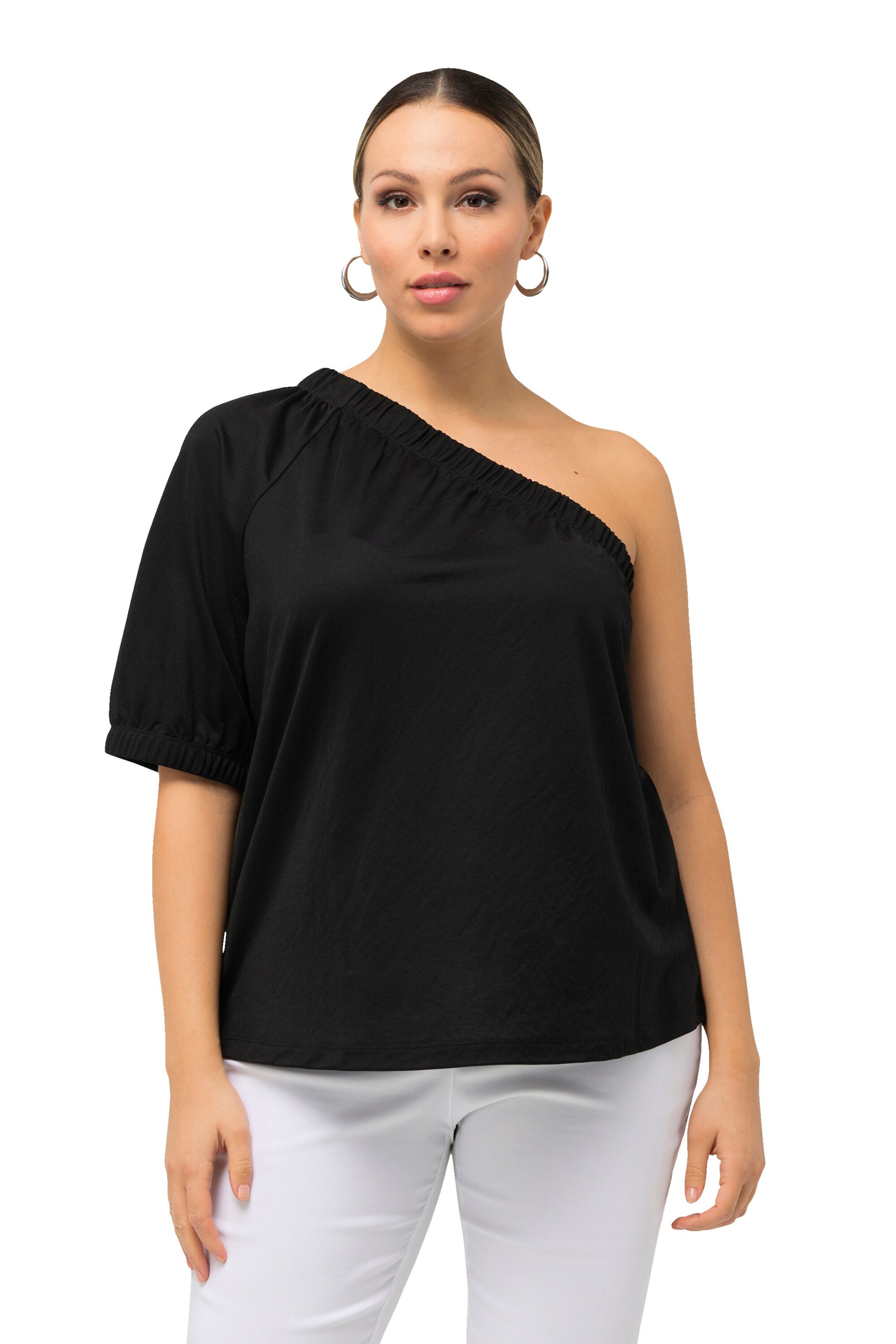 Ulla Popken Shirt in Black: front