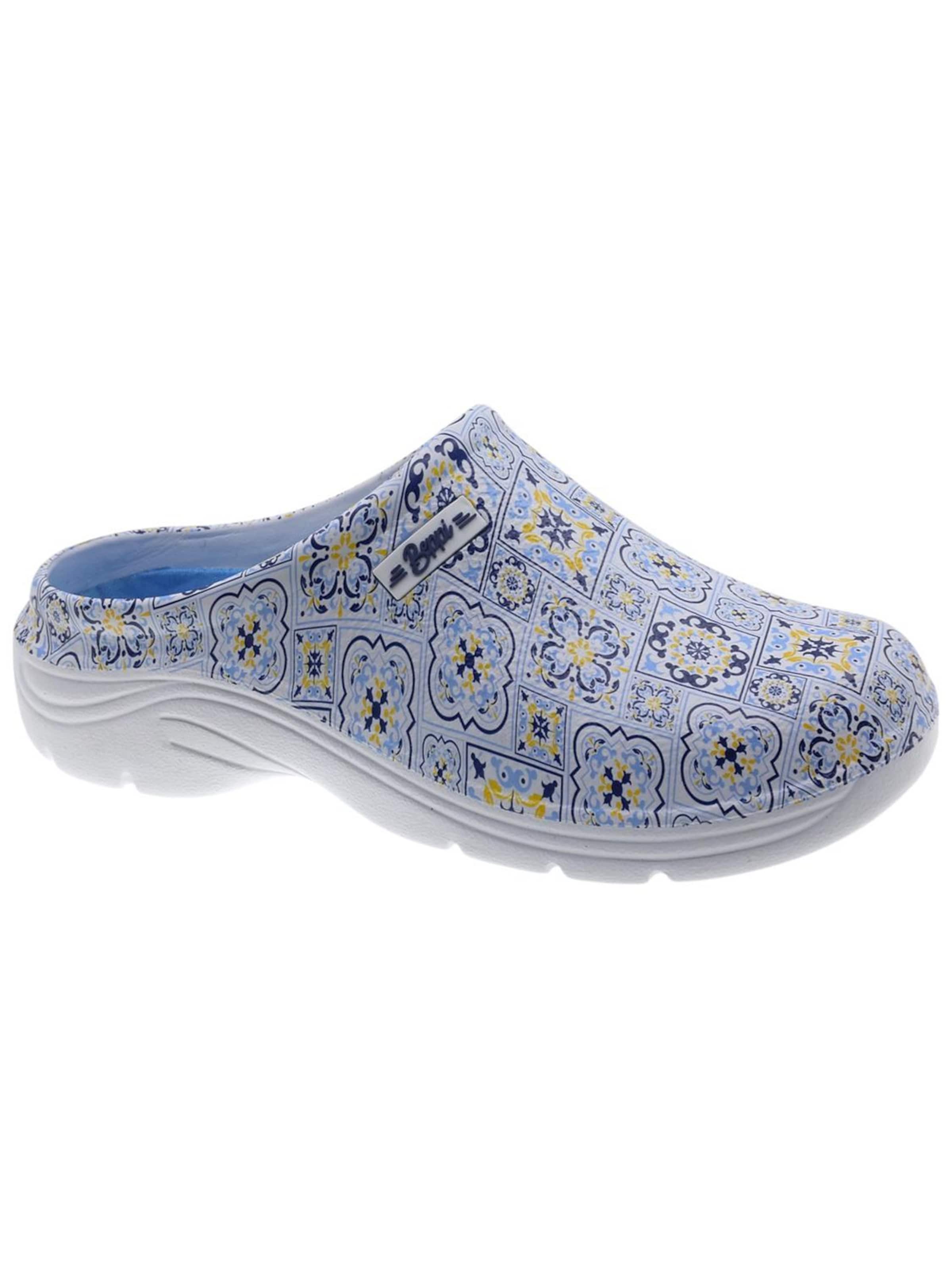 Beppi Clogs 'Eva Clog' in Blauw: voorkant