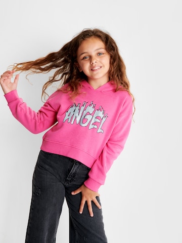 Threadgirls Sweatshirt 'Lucia' in Roze: voorkant