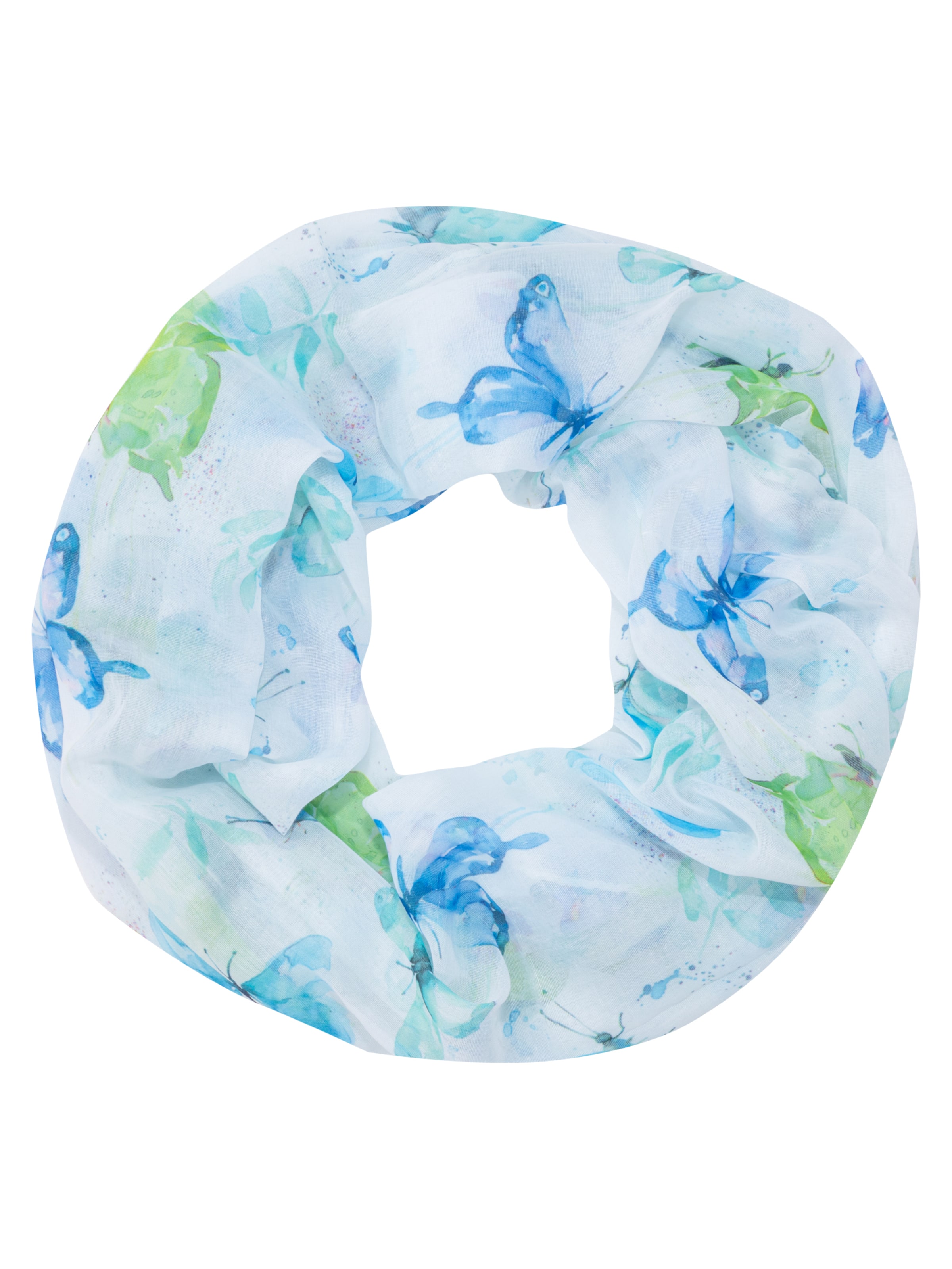 Seasons of April Tunnelsjaal in Blauw: voorkant