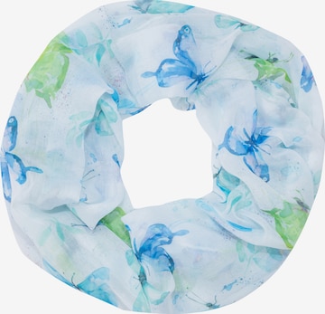 Écharpe tube Seasons of April en bleu : devant