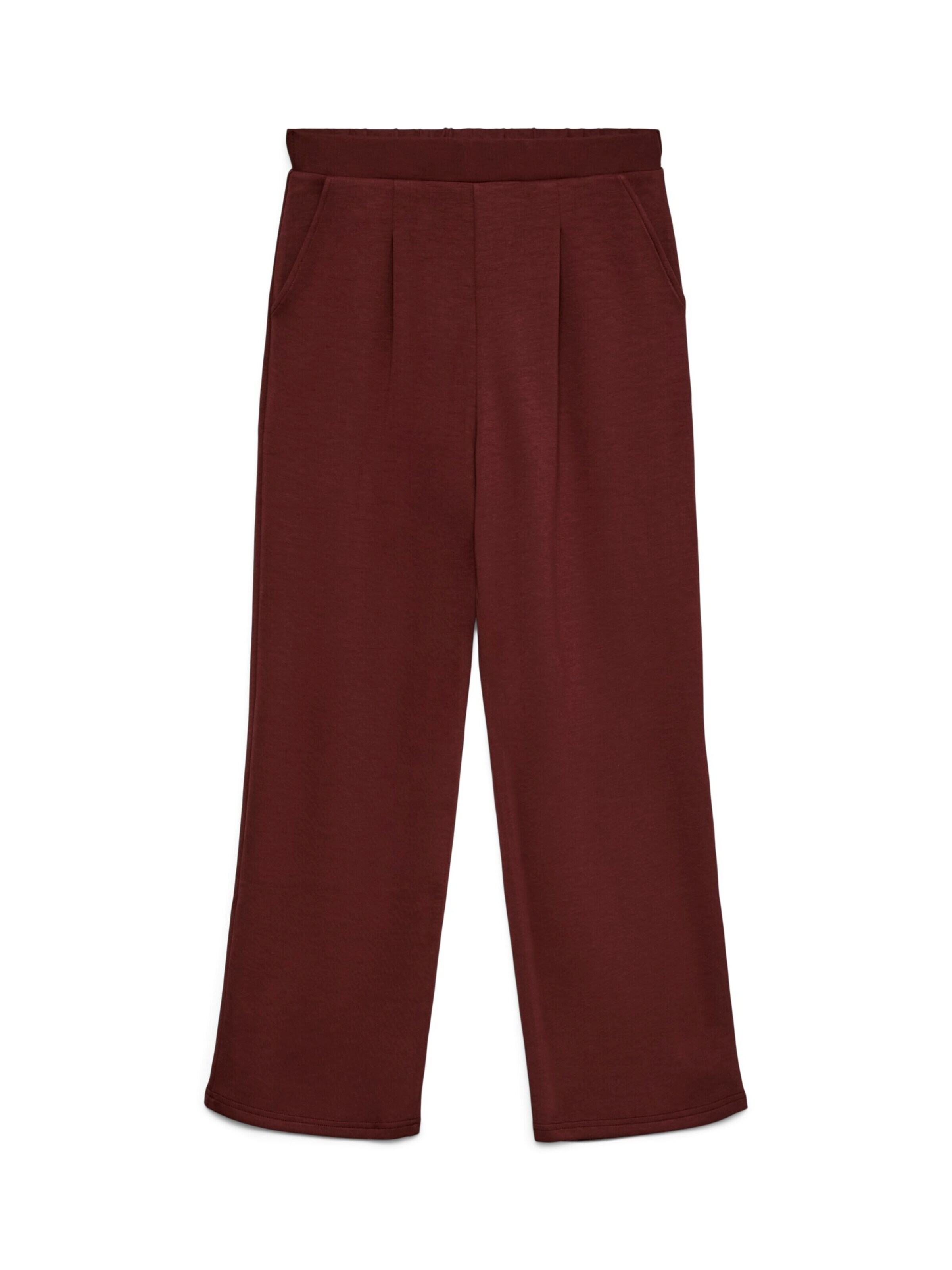 VERO MODA Regular Broek in Rood: voorkant