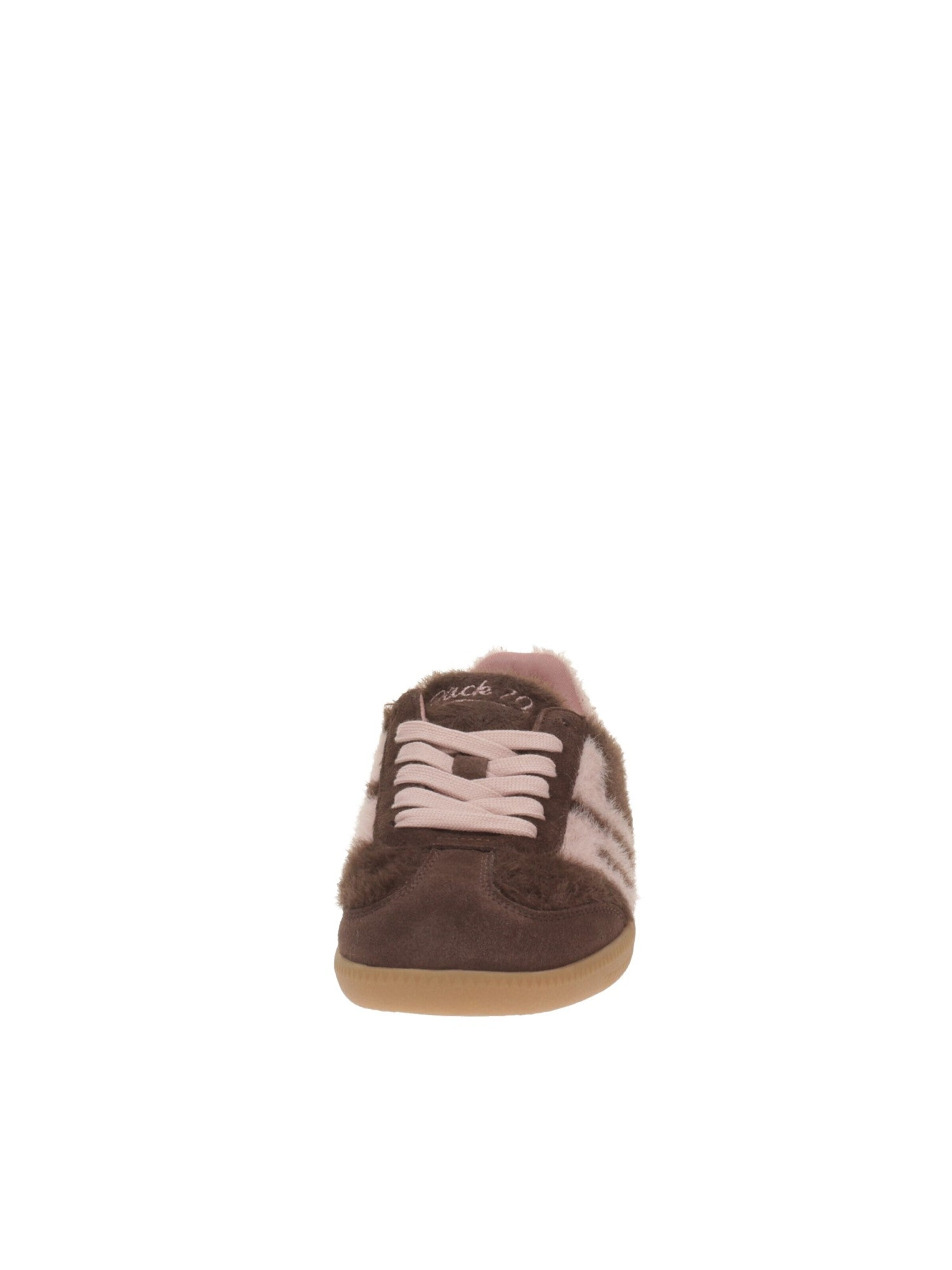 Sneaker bassa 'Back70 Sneakers Mohair M101 Coffee/Pink' di BACK 70 in marrone