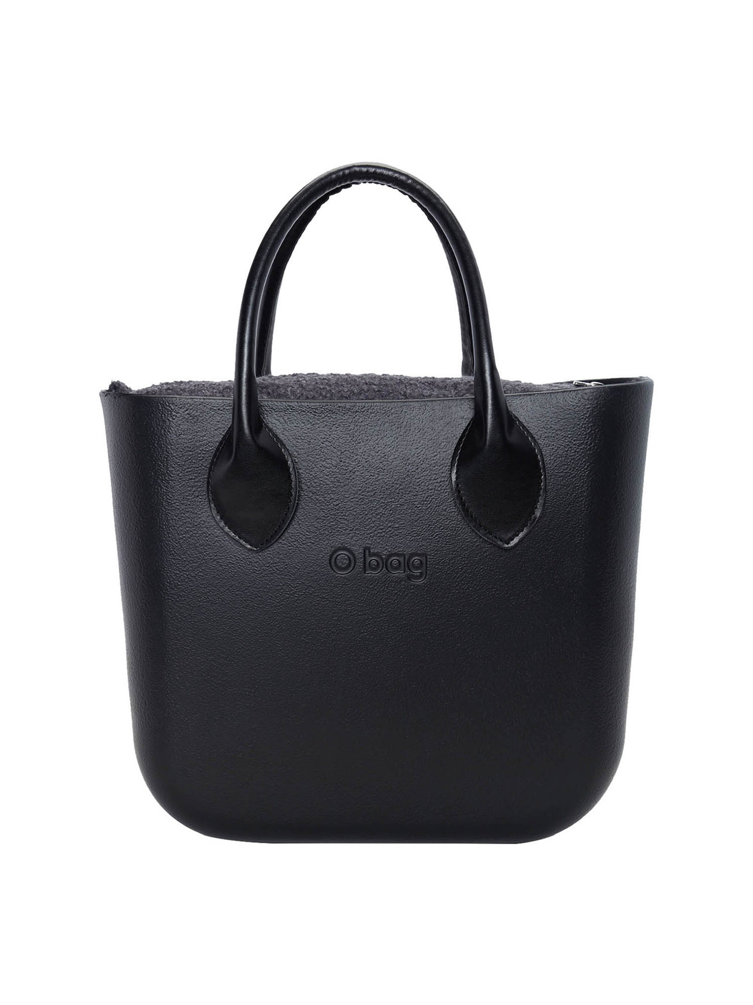 O bag Shopper Tasche Mit Innenliegender Reißverschlusstasche O bag mini in Schwarz: Vorderseite
