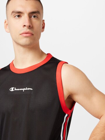 juoda Champion Authentic Athletic Apparel Marškinėliai