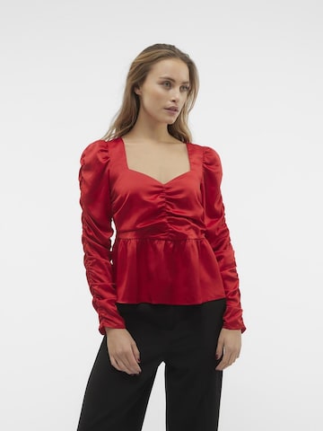 VERO MODA Blouse in Rood: voorkant