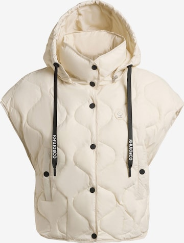 Gilet 'Ninga' khujo en blanc : devant