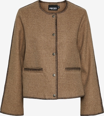 Veste mi-saison 'NIANNA' PIECES en marron : devant