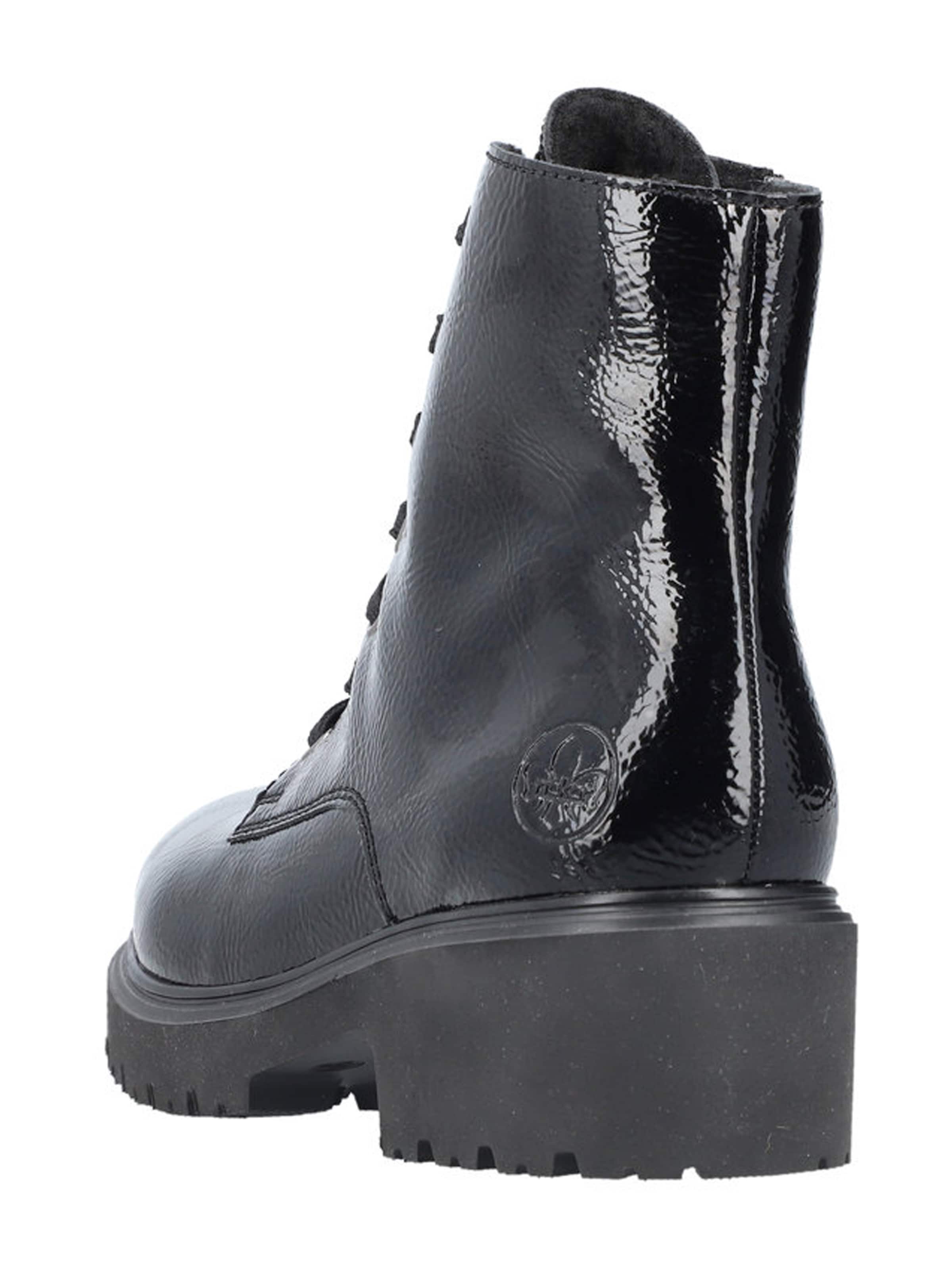 Bottines à lacets Rieker en noir