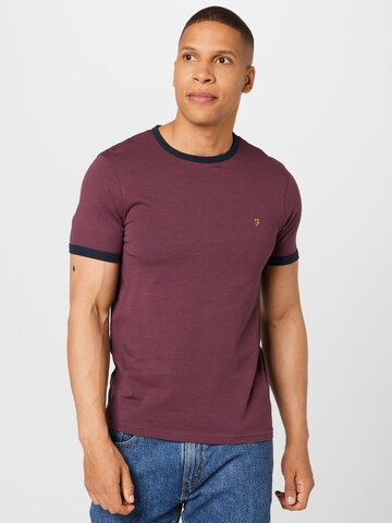 FARAH T-Shirt 'GROVES RINGER' in Lila: Vorderseite