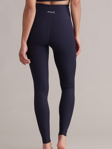 Hey Honey Skinny Leggings 'Ribbed' in Blau