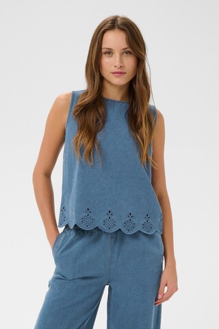 SAINT TROPEZ Top in Blauw: voorkant