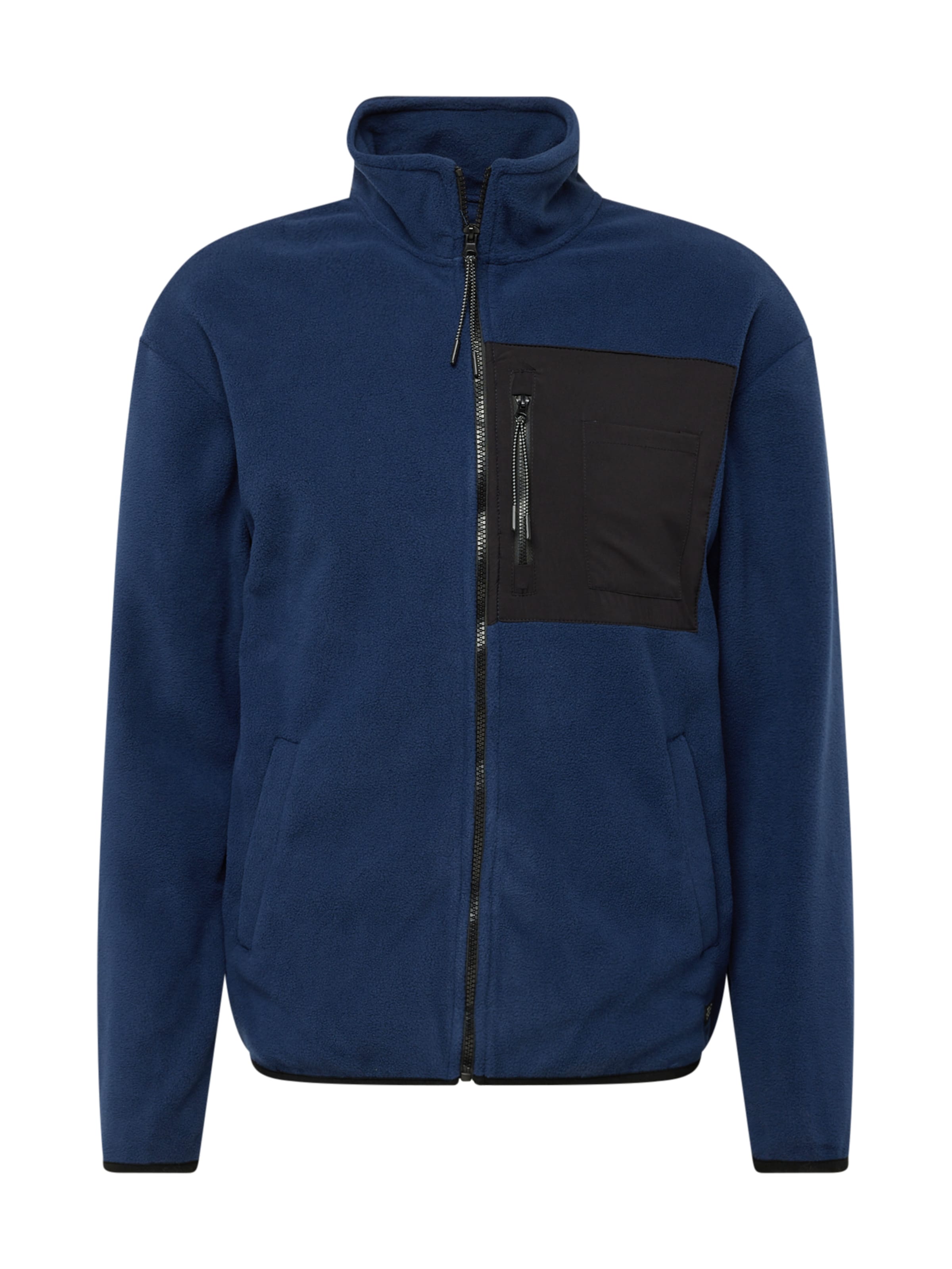 BLEND Fleece Jacket in Blue: front