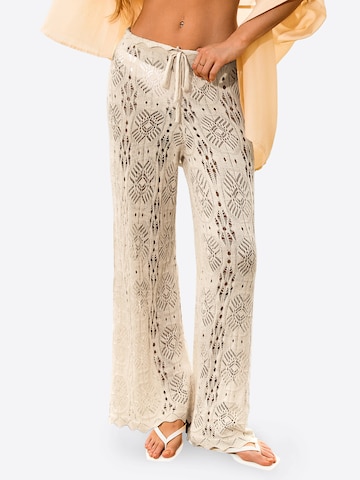 Imily Bela Wide leg Trousers in Beige: front