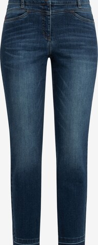 Coupe slim Jean 'ALBA' Recover Pants en bleu : devant