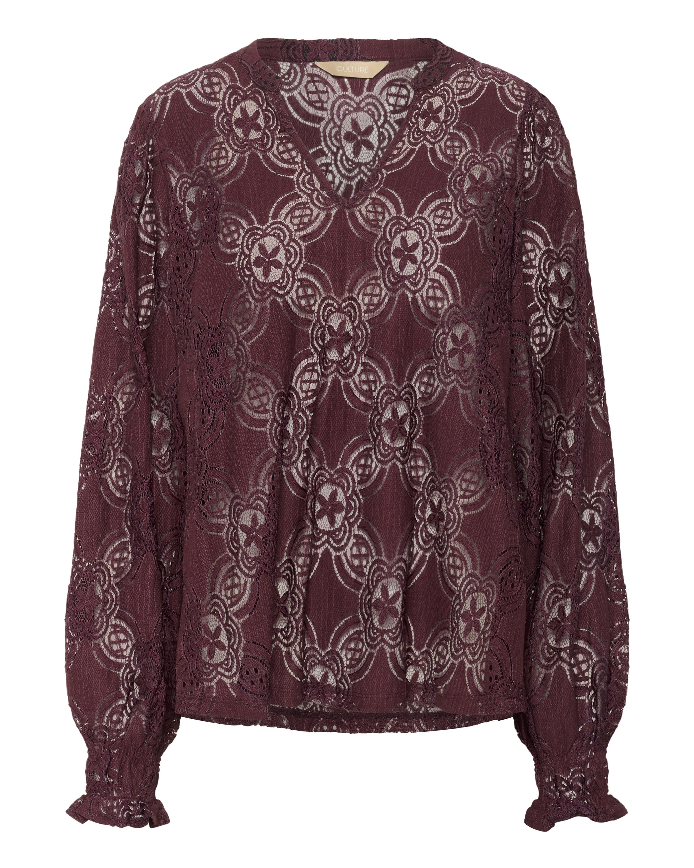 CULTURE Bluse 'CUOlu' i rød: forside