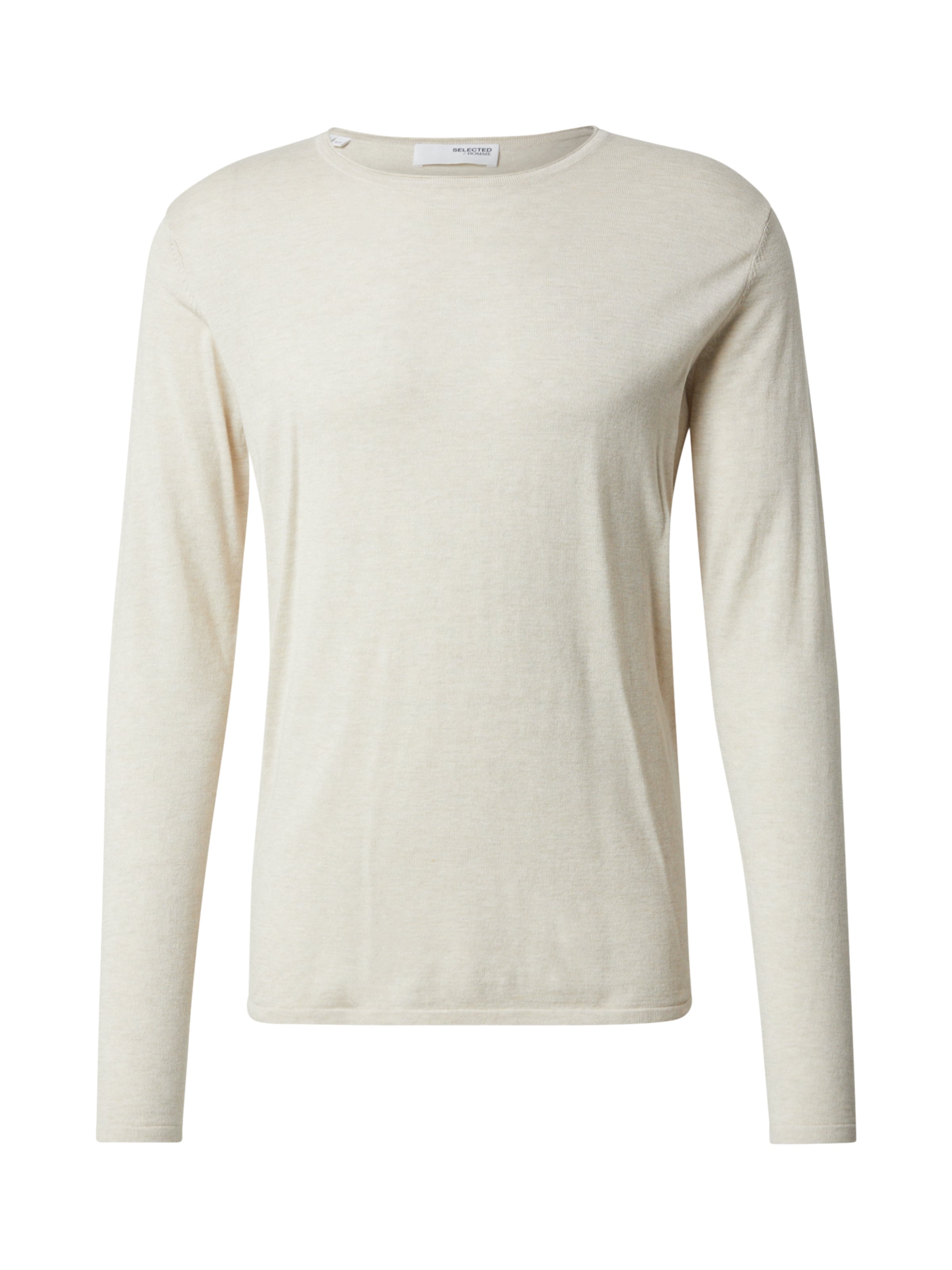 SELECTED Свитер 'Rome' в Бежевый: спереди