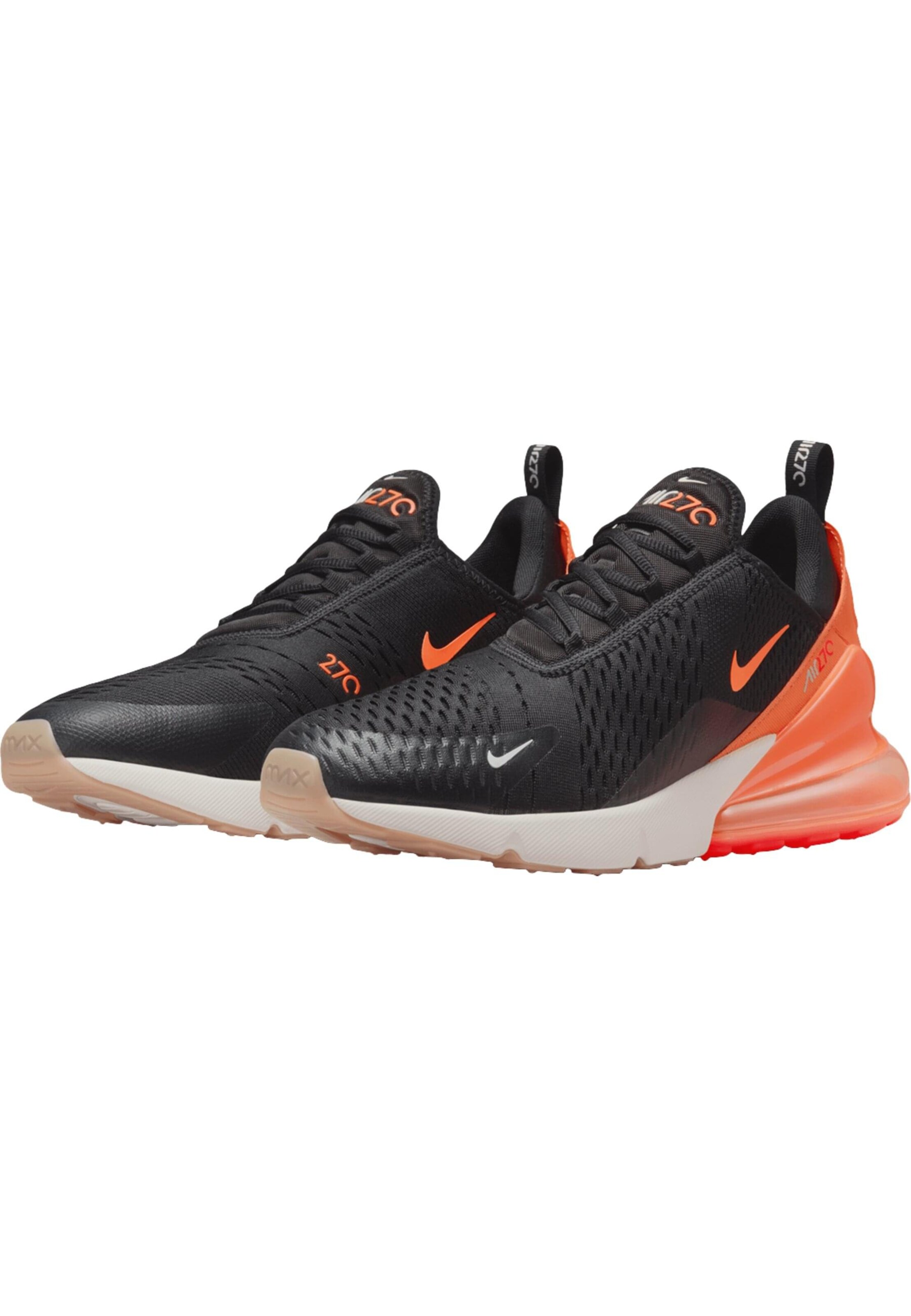Baskets basses 'Air Max 270' Nike Sportswear en noir : devant