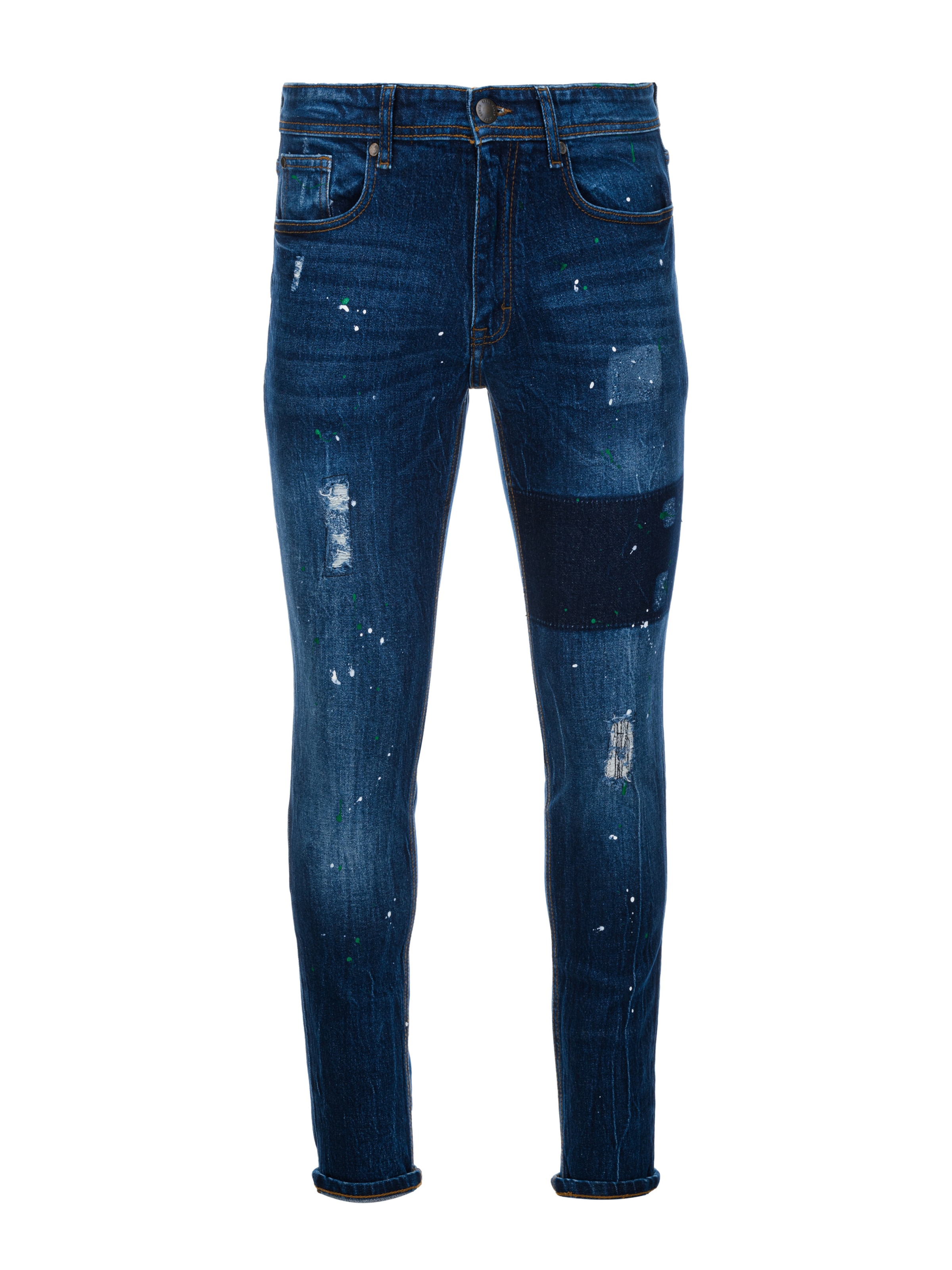 Ombre Regular Hose 'P1063' in Blau: Vorderseite