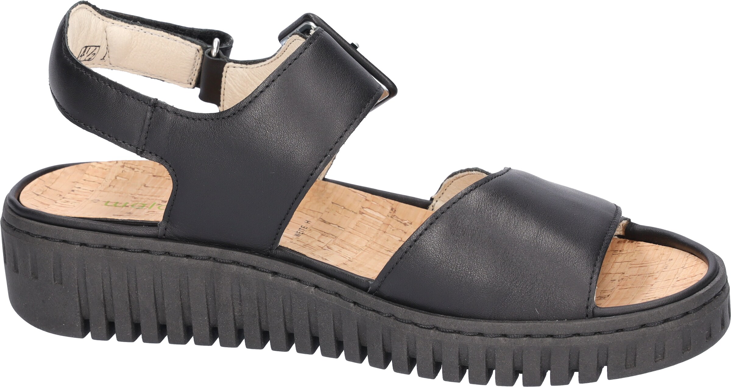 WALDLÄUFER Sandale in Schwarz