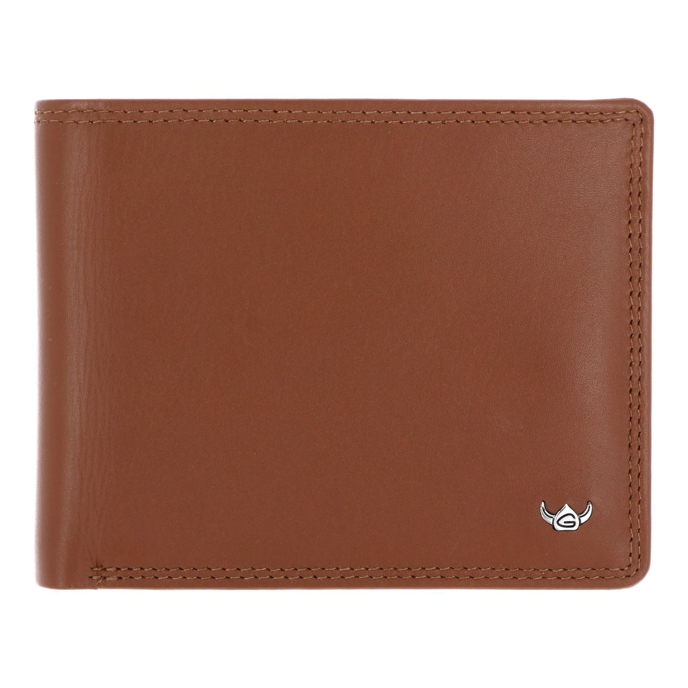 Porte-monnaies 'Polo' GOLDEN HEAD en marron : devant