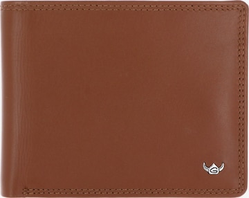 Porte-monnaies 'Polo' GOLDEN HEAD en marron : devant