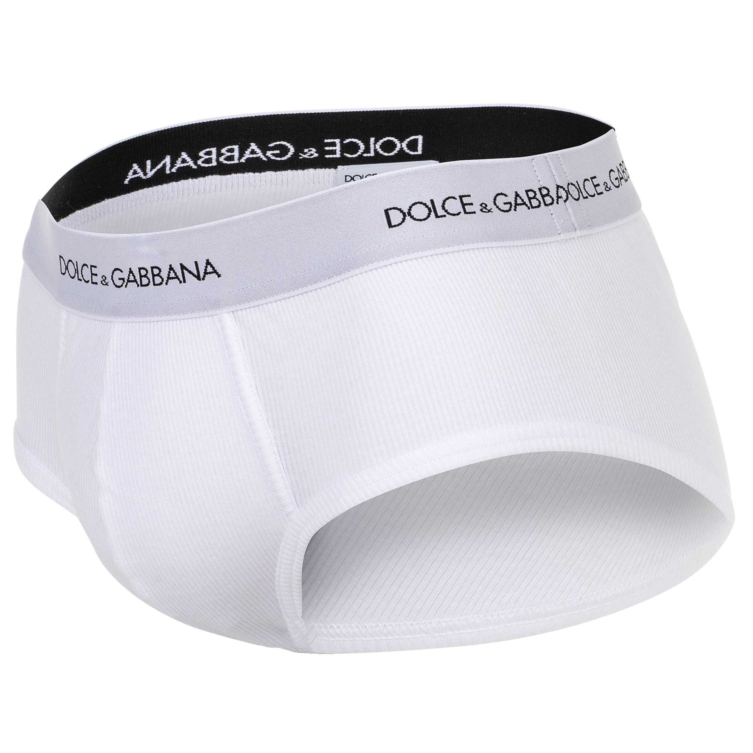 DOLCE & GABBANA Slip in Weiß